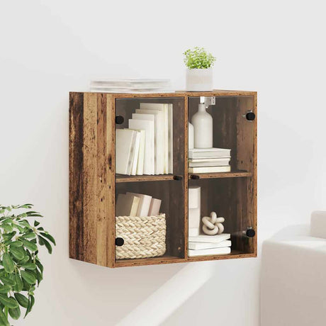 Vidaxl wandkast 68 x 37 x 68,5 cm bewerkt hout oud hout