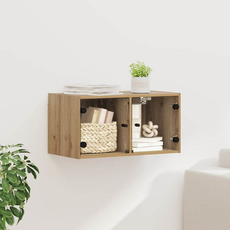 Vidaxl wandkast 68 x 37 x 35 cm bewerkt hout artisan eiken