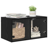 Vidaxl wandkast 68 x 37 x 35 cm bewerkt hout zwart eiken