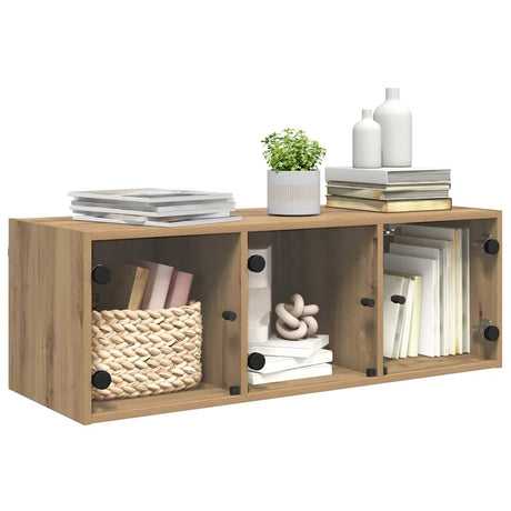 Vidaxl wandkast 102 x 37 x 35 cm bewerkt hout artisan eiken