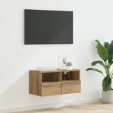 Vidaxl tv wandkast 60 x 30 x 30 cm artisan eiken bewerkt hout