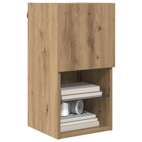 Vidaxl wandgemonteerd tv-meubel 30,5 x 30 x 60 cm artisan eiken