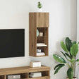 Vidaxl wandgemonteerd tv-meubel 30,5 x 30 x 90 cm artisan eiken