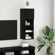 Vidaxl wandgemonteerd tv-meubel 30,5 x 30 x 90 cm zwart eiken