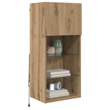 Vidaxl wandgemonteerde tv-kasten 2 st artisan eiken bewerkt hout