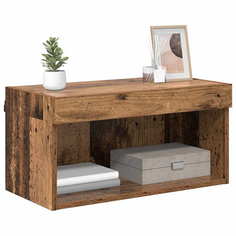 Vidaxl tv-meubelset 60 x 30 x 30 cm oud hout bewerkt hout