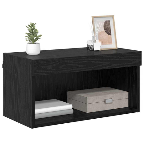 Vidaxl tv-meubelset 60 x 30 x 30 cm zwart eiken bewerkt hout