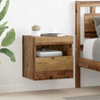 Vidaxl tv wandkasten 2 st oud hout bewerkt hout