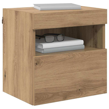Vidaxl tv wandkasten 2 st artisan eiken bewerkt hout