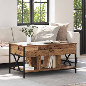 Vidaxl salontafel oud hout 100 x 55 x 48.5 cm bewerkt hout