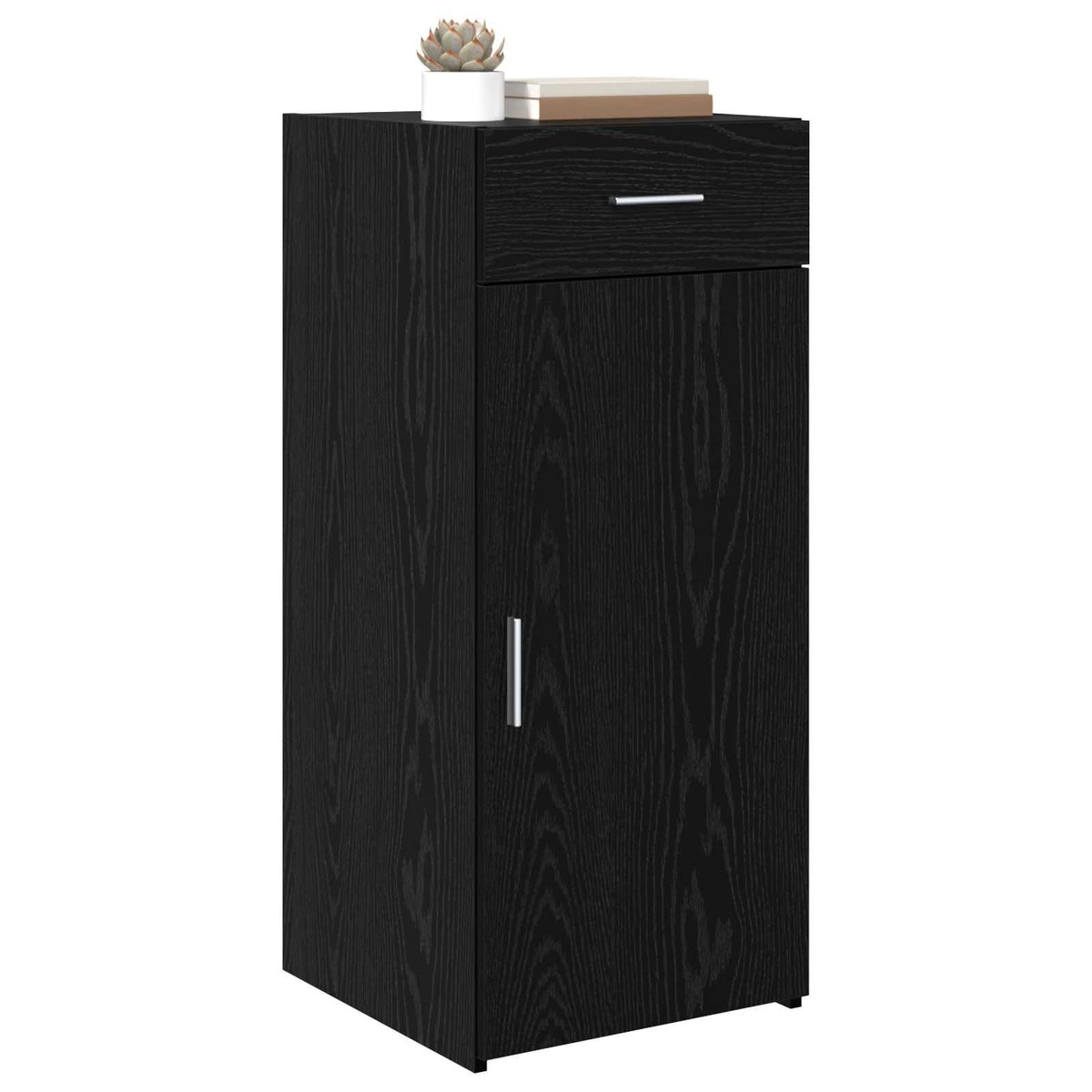 Vidaxl opbergkast zwarte eik 40 x 42,5 x 93 cm geconstrueerd hout