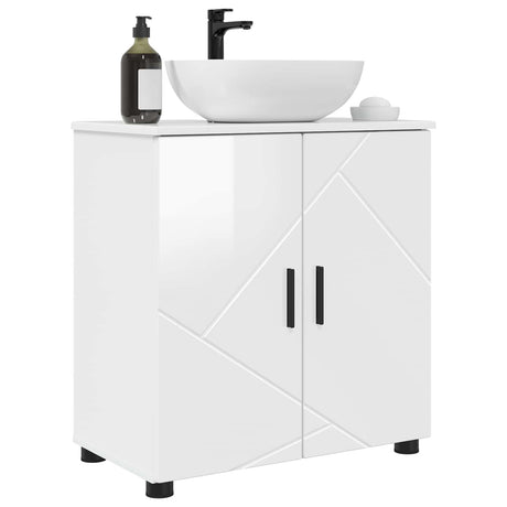 Vidaxl badkamer kast hoogglans wit 61 x 35 x 64 cm