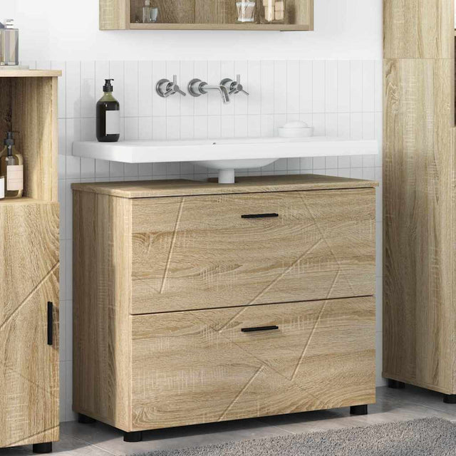 Vidaxl badkamer kast sonoma eiken 76,5 x 35 x 64 cm