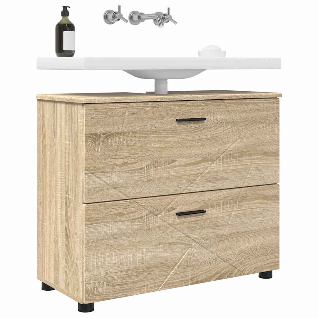Vidaxl badkamer kast sonoma eiken 76,5 x 35 x 64 cm