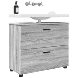 Vidaxl badkamer kast grijs sonoma 76,5 x 35 x 64 cm