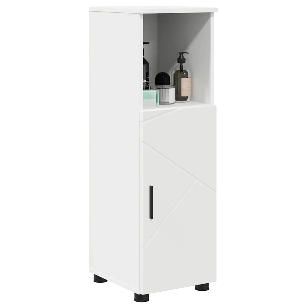 Vidaxl badkamer kast wit 30 x 35 x 95 cm bewerkt hout, metaal