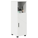 Vidaxl badkamer kast wit 30 x 35 x 95 cm bewerkt hout, metaal