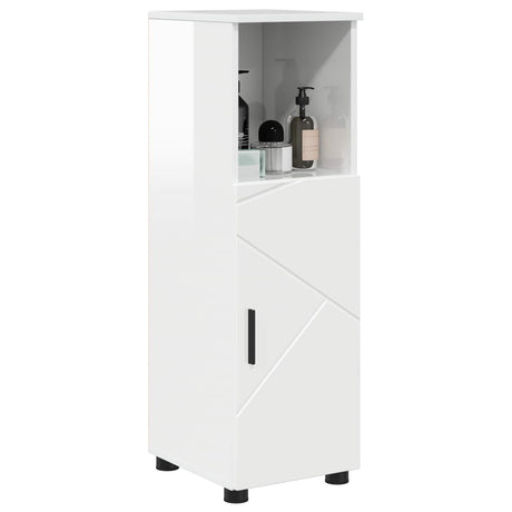 Vidaxl badkamer kast hoogglans wit 30 x 35 x 95 cm