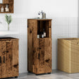 Vidaxl badkamer kast oud hout 30 x 35 x 95 cm bewerkt hout, metaal