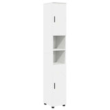Vidaxl badkamer kast wit 30 x 35 x 192 cm bewerkt hout, metaal