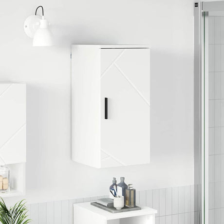 Vidaxl badkamer kast wit 30 x 31,5 x 61 cm bewerkt hout, metaal