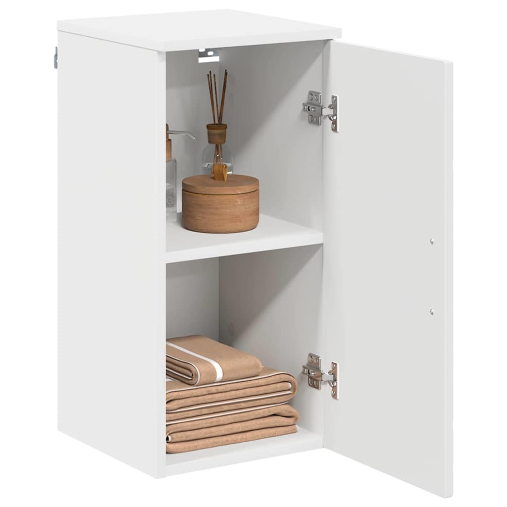 Vidaxl badkamer kast wit 30 x 31,5 x 61 cm bewerkt hout, metaal