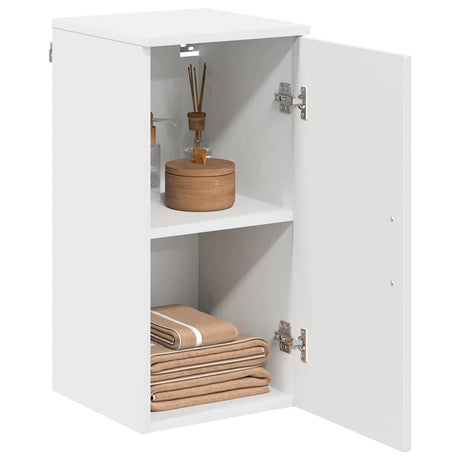 Vidaxl badkamer kast wit 30 x 31,5 x 61 cm bewerkt hout, metaal
