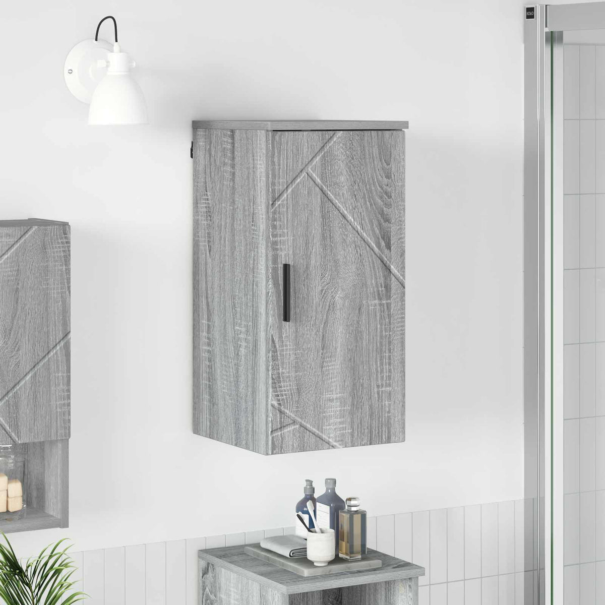 Vidaxl badkamer kast grijs sonoma 30 x 31,5 x 61 cm
