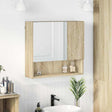 Vidaxl spiegelkast sonoma eiken 59 x 17 x 55 cm bewerkt hout