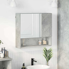 Vidaxl spiegelkast beton grijs 59 x 17 x 55 cm bewerkt hout