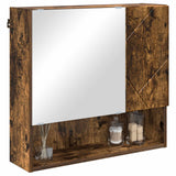 Vidaxl spiegelkast gerookt eiken 59 x 17 x 55 cm bewerkt hout