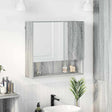 Vidaxl spiegelkast grijs sonoma 59 x 17 x 55 cm bewerkt hout