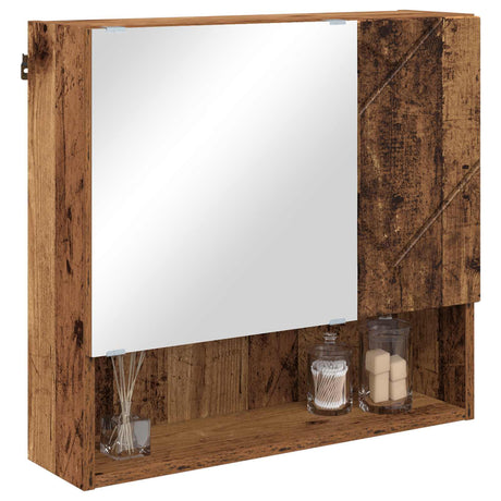 Vidaxl spiegelkast oudhout 59 x 17 x 55 cm bewerkt hout