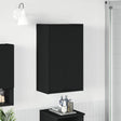 Vidaxl badkamer kast zwart 39 x 23,5 x 65 cm bewerkt hout metaal