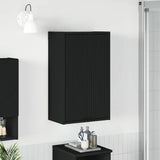 Vidaxl badkamer kast zwart 39 x 23,5 x 65 cm bewerkt hout metaal