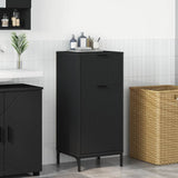 Vidaxl badkamer kast zwart 39,5 x 36 x 88 cm bewerkt hout metaal