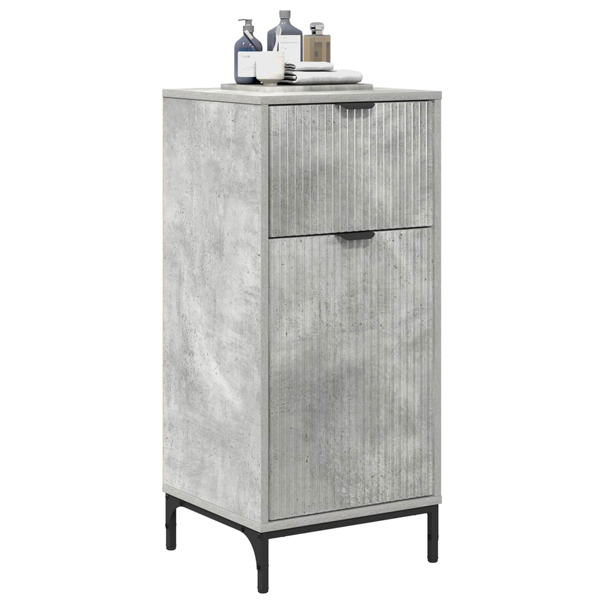 Vidaxl badkamer kast beton grijs 39,5 x 36 x 88 cm