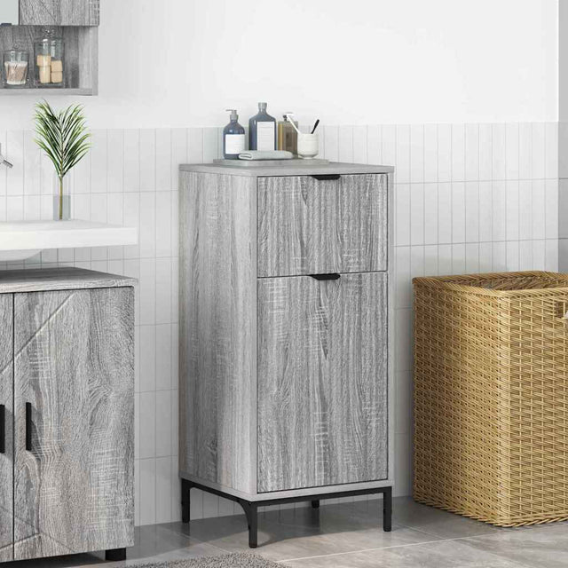 Vidaxl badkamer kast grijs sonoma 39,5 x 36 x 88 cm