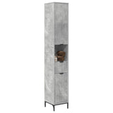 Vidaxl badkamer kast beton grijs 31,5 x 33 x 190 cm