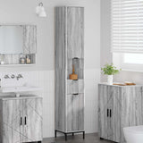 Vidaxl badkamer kast grijs sonoma 31,5 x 33 x 190 cm