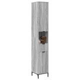 Vidaxl badkamer kast grijs sonoma 31,5 x 33 x 190 cm