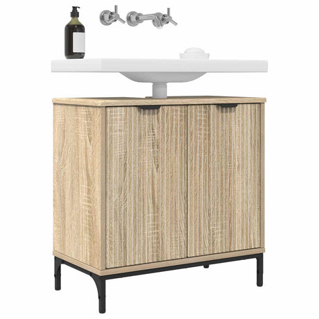 Vidaxl badkamertenk te kast sonoma eiken 60,5 x 33,5 x 61 cm