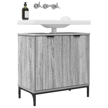 Vidaxl badkamertenk te kast grijs sonoma 60,5 x 33,5 x 61 cm