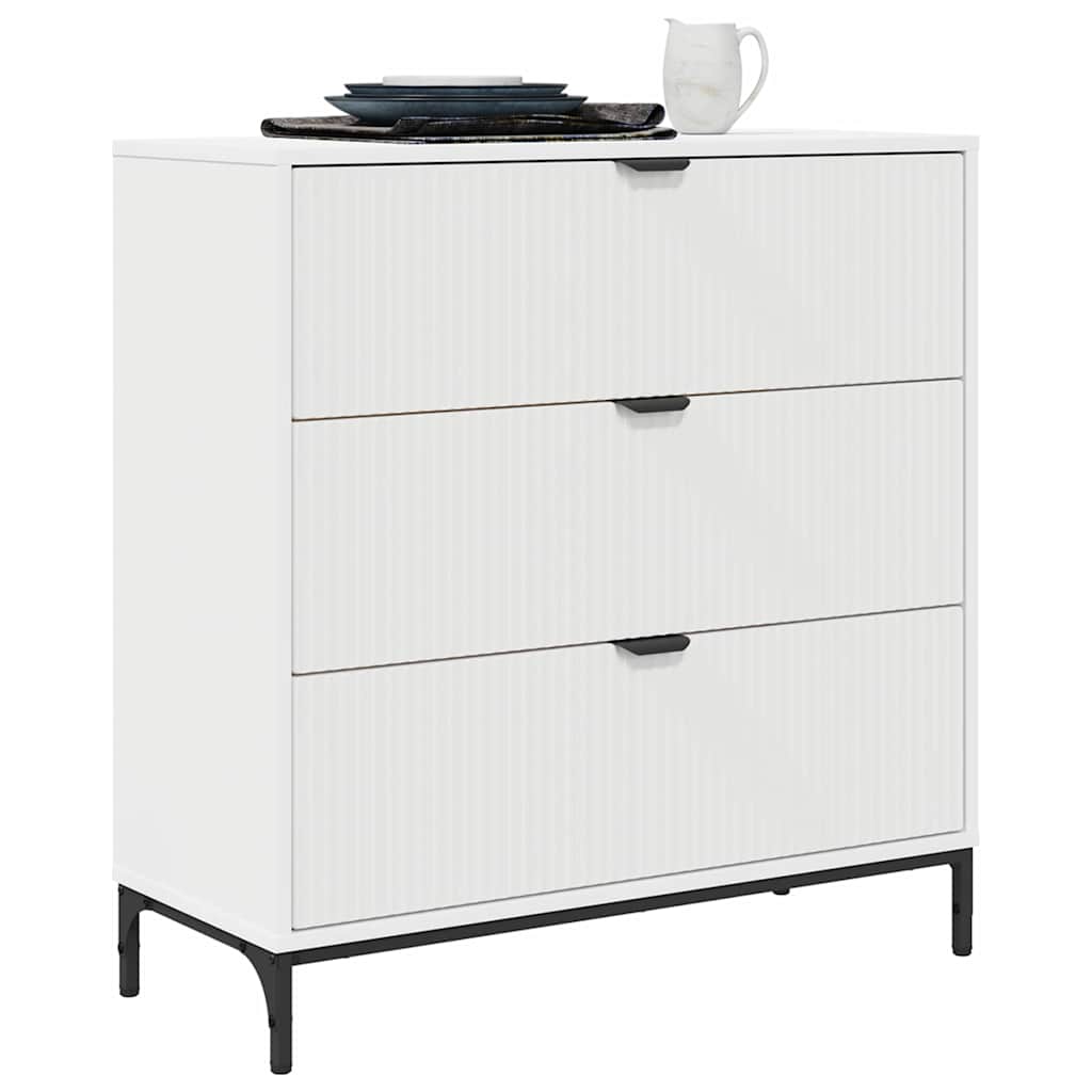 Vidaxl dressoir wit 79,5 x 33 x 82 cm bewerkt hout