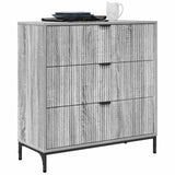Vidaxl dressoir grijs sonoma 79,5 x 33 x 82 cm bewerkt hout