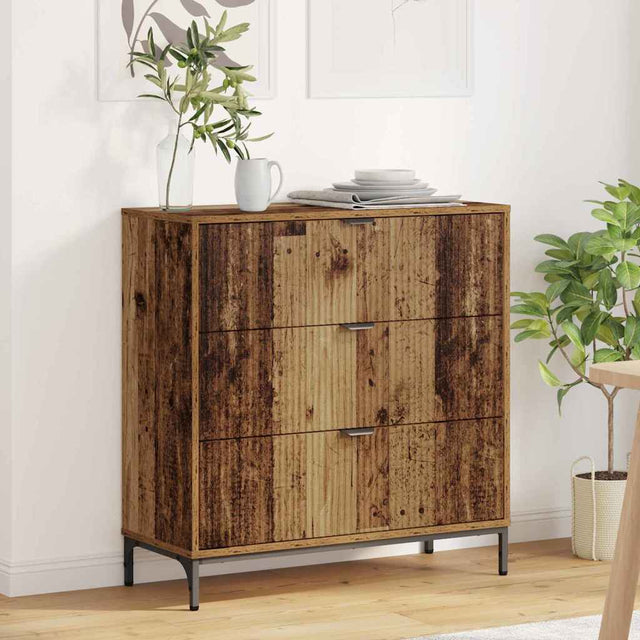 Vidaxl dressoir oudhout 79,5 x 33 x 82 cm bewerkt hout