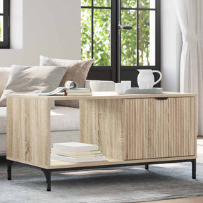 Vidaxl salontafel sonoma eiken 90 x 49 x 46 cm bewerkt hout