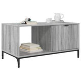 Vidaxl salontafel grijs sonoma 90 x 49 x 46 cm bewerkt hout
