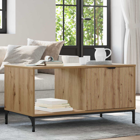 Vidaxl salontafel artisan eiken 90 x 49 x 46 cm bewerkt hout