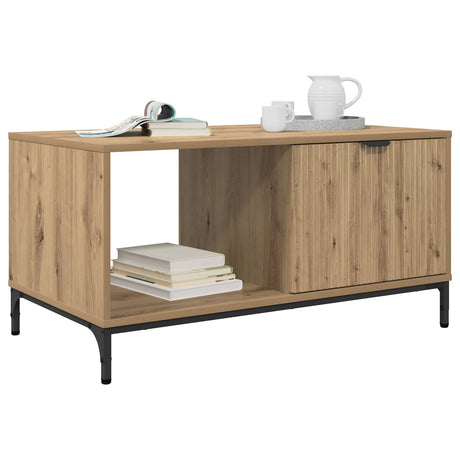 Vidaxl salontafel artisan eiken 90 x 49 x 46 cm bewerkt hout